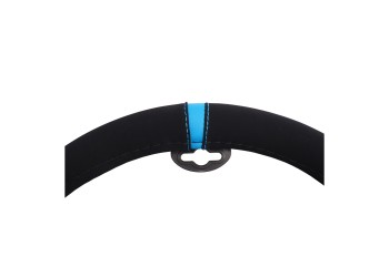 ΚΑΛΥΜΜΑ ΤΙΜΟΝΙΟΥ CARRERA LOOK BLUE ΜΑΥΡΟ ΜΕ ΜΠΛΕ ΡΙΓΑ ΜΙΚΡΟΦΙΜΠΡΑ 37-39cm SIMONI RACING  - 1 τεμ.