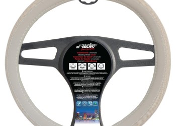 FIAT 500 ΚΑΛΥΜΜΑ ΤΙΜΟΝΙΟΥ ΜΠΕΖ ΓΙΑ FIAT 500 37-39cm 50% ΔΕΡΜΑ+50% ΒΑΜΒΑΚΕΡΟ