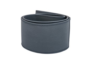 ΚΑΛΥΜΜΑ ΤΙΜΟΝΙΟΥ SOFT SKIN ΜΑΥΡΟ ΟΙΚΟΛΟΓΙΚΟ ΔΕΡΜΑ ΜΕ ΦΑΡΔΟΣ 8,5cm 37-39cm