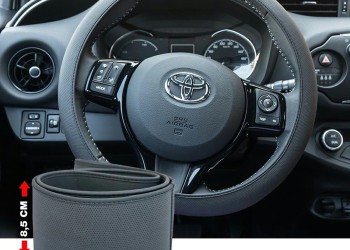 ΚΑΛΥΜΜΑ ΤΙΜΟΝΙΟΥ SOFT SKIN ΜΑΥΡΟ ΟΙΚΟΛΟΓΙΚΟ ΔΕΡΜΑ ΜΕ ΦΑΡΔΟΣ 8,5cm 37-39cm