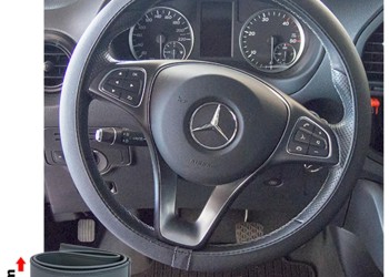 ΚΑΛΥΜΜΑ ΤΙΜΟΝΙΟΥ SOFT SKIN LARGE ΜΑΥΡΟ ΟΙΚΟΛΟΓΙΚΟ ΔΕΡΜΑ ΤΡΥΠΗΤΟ ΜΕ ΦΑΡΔΟΣ 8,5cm 39-41cm SIMONI RACING - 1 ΤΕΜ.