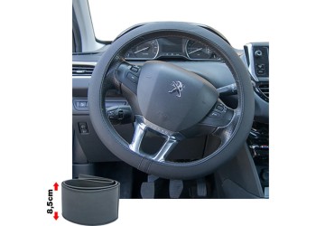 ΚΑΛΥΜΜΑ ΤΙΜΟΝΙΟΥ SOFT SKIN SMALL ΜΑΥΡΟ ΟΙΚΟΛΟΓΙΚΟ ΔΕΡΜΑ ΜΕ ΦΑΡΔΟΣ 8,5cm 35-37cm SIMONI RACING - 1 ΤΕΜ