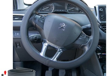 ΚΑΛΥΜΜΑ ΤΙΜΟΝΙΟΥ SOFT SKIN SMALL ΜΑΥΡΟ ΟΙΚΟΛΟΓΙΚΟ ΔΕΡΜΑ ΜΕ ΦΑΡΔΟΣ 8,5cm 35-37cm SIMONI RACING - 1 ΤΕΜ