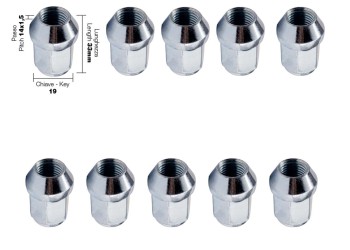 ΠΑΞΙΜΑΔΙ ΚΩΝΙΚΟ 14x1,5 (33mm) (19) 10ΤΕΜ.