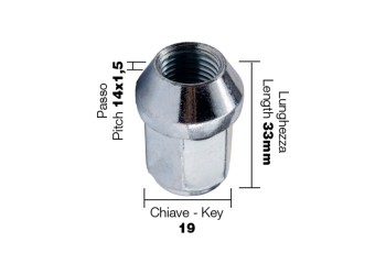 ΠΑΞΙΜΑΔΙ ΚΩΝΙΚΟ 14x1,5 (33mm) (19) 10ΤΕΜ.