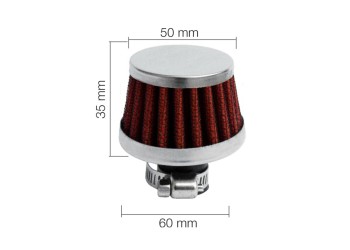 ΦΙΛΤΡΑΚΙ ΑΝΑΘΥΜΙΑΣΕΩΝ Φ 25 mm -  50-60 Χ 35 mm (ΚΟΚΚΙΝΟ)