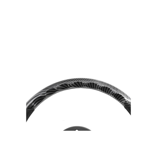 ΤΙΜΟΝΙ GIAU CARBON LOOK ΤΡΙΑΚΤΙΝΟ ΜΑΥΡΟ ΔΙΑΜΕΤΡΟΣ 350mm ΠΑΧΟΣ 70mm SIMONI RACING  - 1 τεμ.