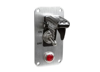ΔΙΑΚΟΠΤΗΣ ON/OFF BABY GO LIGHT EVO ΑΕΡΟΠΟΡΙΚΟΥ ΤΥΠΟΥ 12V 20A ΚΑΙ ΕΝΔΕΙΞΗ LED (CARBON ΚΑΠΑΚΙ ΜΕ ΒΑΣΗ ΧΡΩΜΙΟΥ)