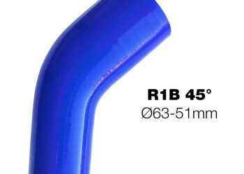 ΓΩΝΙΑ ΣΙΛΙΚΟΝΗΣ ΜΠΛΕ Φ63-Φ51 45 ΜΟΙΡΕΣ SIMONI RACING - 1 ΤΕΜ.