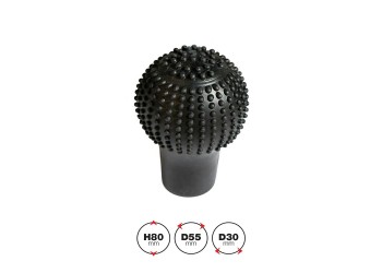 ΚΑΛΥΜΜΑ ΓΙΑ ΠΟΜΟΛΟ ΤΑΧΥΤΗΤΩΝ GEAR KNOB COVER ΜΑΥΡΟ ΣΙΛΙΚΟΝΗΣ 80x55x30mm SIMONI RACING - 1 Τεμ.