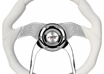 ΤΙΜΟΝΙ TORQUE 350MM ΛΕΥΚΟ ΜΕ ΣΤΡΑΣ