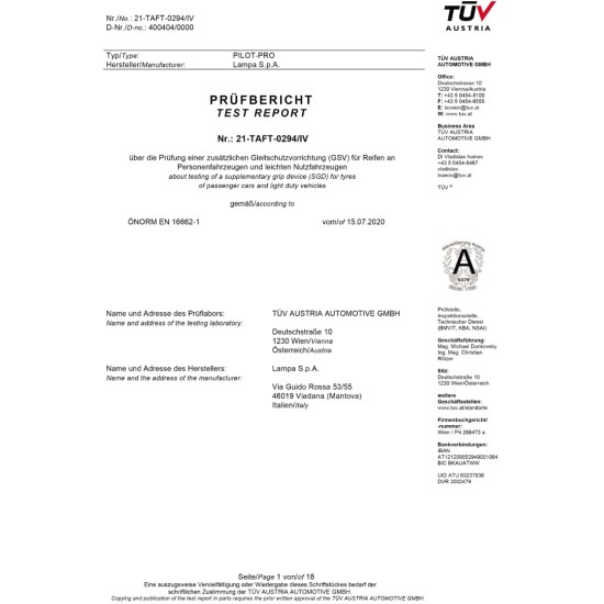 ΑΛΥΣΙΔΑ ΧΙΟΝΙΟΥ PILOT-PRO P-1 LAMPA ΜΕ ΘΡΑΥΣΤΕΣ ΠΑΓΟΥ ΚΑΙ ΠΙΑΣΙΜΟ ΣΤΟ ΜΠΟΥΛΟΝΙ ΤΟΥ ΤΡΟΧΟΥ - 2 ΤΕΜ.