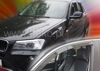 ΑΝΕΜΟΘΡΑΥΣΤΕΣ ΓΙΑ BMW X3 F25 5D 2010-2017 ΖΕΥΓΑΡΙ ΑΠΟ ΕΥΚΑΜΠΤΟ ΦΙΜΕ ΠΛΑΣΤΙΚΟ HEKO - 2 ΤΕΜ.