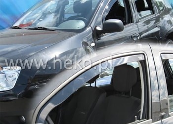 ΑΝΕΜΟΘΡΑΥΣΤΕΣ ΓΙΑ DACIA DUSTER 5D 2010-2018 ΖΕΥΓΑΡΙ ΑΠΟ ΕΥΚΑΜΠΤΟ ΦΙΜΕ ΠΛΑΣΤΙΚΟ HEKO - 2 ΤΕΜ.