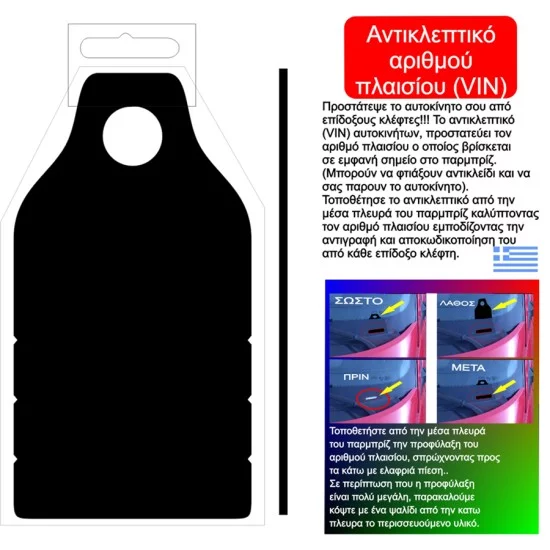 ΑΝΤΙΚΛΕΠΤΙΚΟ ΑΡΙΘΜΟΥ ΠΛΑΙΣΙΟΥ (VIN)