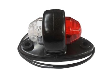 ΦΩΣ ΟΓΚΟΥ LD465 12/24V 2LED ΚΟΚΚΙΝΟ/ ΛΕΥΚΟ (ΔΙΠΛΗΣ ΟΨΗΣ) ΣΤΡΟΓΥΛΛΟ 1ΤΕΜ.