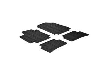 ΜΑΡΚΕ ΠΑΤΑΚΙΑ ΣΕ ΣΚΑΦΗ ΛΑΣΤΙΧΟ ΓΙΑ RENAULT CAPTUR 05/2013-11/2019 / CLIO IV 5D 10/2012-07/2019 / CLIO IV GENERATION 08/2019-03/2020 / CLIO IV SPORTER 04/2013-03/2020 SUMISURA ΣΕ ΜΑΥΡΟ ΧΡΩΜΑ ME ΚΟΥΜΠΩΜΑΤΑ LAMPA - 4 ΤΕΜ.