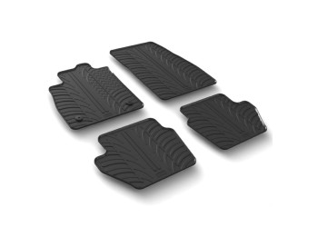 ΜΑΡΚΕ ΠΑΤΑΚΙΑ ΣΕ ΣΚΑΦΗ ΛΑΣΤΙΧΟ ΓΙΑ FORD FIESTA 3D / 5D 06/2017+ / FORD PUMA 11/2019+ SUMISURA ΣΕ ΜΑΥΡΟ ΧΡΩΜΑ ME ΚΟΥΜΠΩΜΑΤΑ LAMPA - 4 ΤΕΜ.