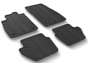 ΜΑΡΚΕ ΠΑΤΑΚΙΑ ΣΕ ΣΚΑΦΗ ΛΑΣΤΙΧΟ ΓΙΑ FORD FIESTA 3D / 5D 06/2017+ / FORD PUMA 11/2019+ SUMISURA ΣΕ ΜΑΥΡΟ ΧΡΩΜΑ ME ΚΟΥΜΠΩΜΑΤΑ LAMPA - 4 ΤΕΜ.