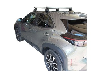 KIT ΜΕ ΜΠΑΡΕΣ ΟΡΟΦΗΣ ΓΙΑ TOYOTA YARIS CROSS XP210 5D 2020+ ΑΛΟΥΜΙΝΙΟΥ MENABO (AL1-3360/ΜΒ-FIX077G)