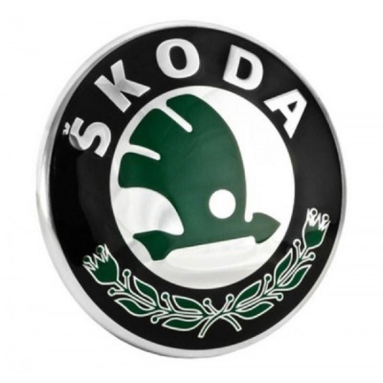 Σήμα πλαστικό 90mm - Skoda