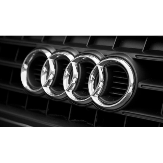 Σήμα πλαστικό με αυτοκόλλητο 27x9,5cm - Audi
