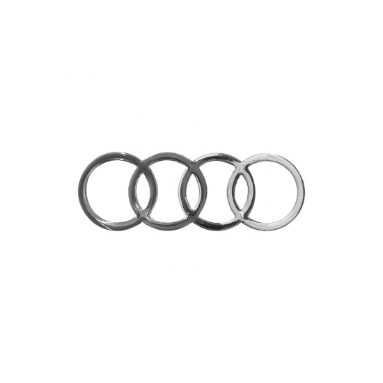 Σήμα πλαστικό με αυτοκόλλητο 13,5x4,5cm - Audi