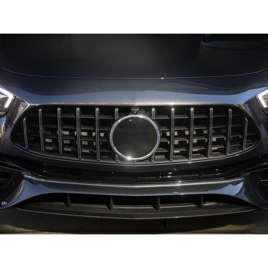Μπροστινή μάσκα κατάλληλη για Mercedes E-Class Facelift W213 S213 C238 A238 Sport Line (2020-Up) GT-R Panamericana Design Chrome χωρίς κάμερα