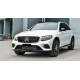 Μπροστινή μάσκα κατάλληλη για Mercedes GLC X253 C253 (2015-2018) GT R Panamericana Design All Black χωρίς κάμερα