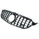 Μπροστινή μάσκα κατάλληλη για Mercedes C-Class W205 S205 C205 A205 (2014-2018) GT-R Panamericana Design Μαύρο χωρίς κάμερα