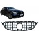 Μπροστινή μάσκα κατάλληλη για Mercedes C-Class W205 S205 C205 A205 (2014-2018) GT-R Panamericana Design Μαύρο χωρίς κάμερα