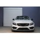 Μπροστινή μάσκα κατάλληλη για Mercedes C-Class W205 S205 C205 A205 (2014-2018) GT-R Panamericana Design Μαύρο χωρίς κάμερα