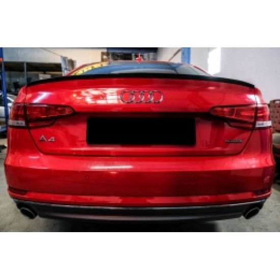 Αεροτομή πορτμπαγκάζ κατάλληλη για Audi A4 B9 Sedan (2016-up) Piano Black