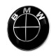 Σήμα κουμπωτό μαύρο 74mm - Bmw