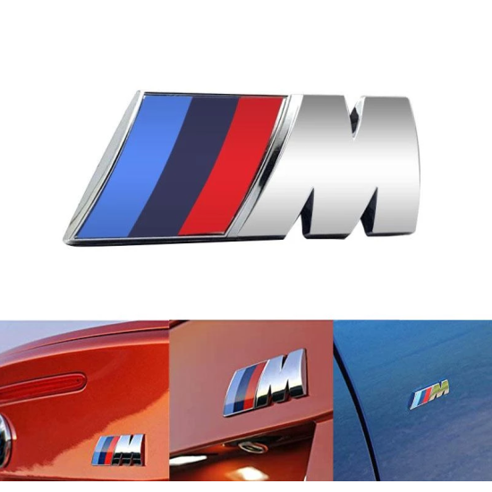 Αυτοκόλλητο σήμα μεταλλικό - Bmw M