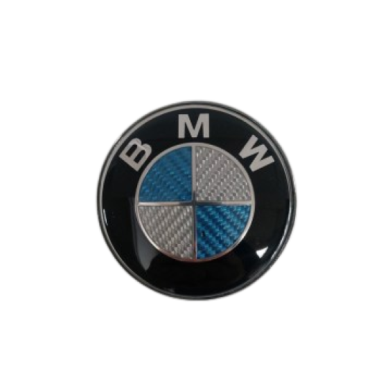 Σήμα μπλέ look carbon 82mm - Bmw