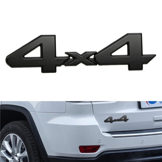Αυτοκόλλητο μαύρο μεταλλικό 4x4