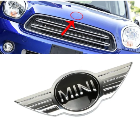 Σήμα αυτοκόλλητο μεταλλικό - MINI COOPER
