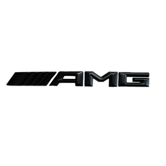 Αυτοκόλλητο μαύρο μεταλλικό - AMG