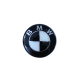 Σήμα κουμπωτό μαύρο/άσπρο 82mm - Bmw