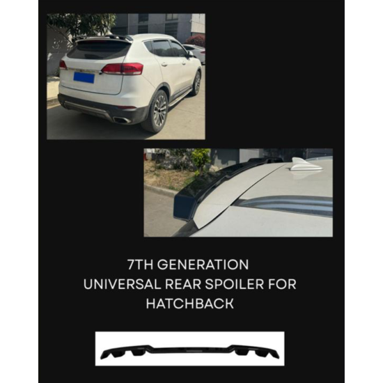 Αεροτομή οροφής μαύρο πλαστικό γυαλιστερό universal