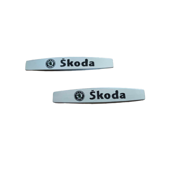 Αυτοκόλλητα μεταλλικά 2 τεμάχια - Skoda