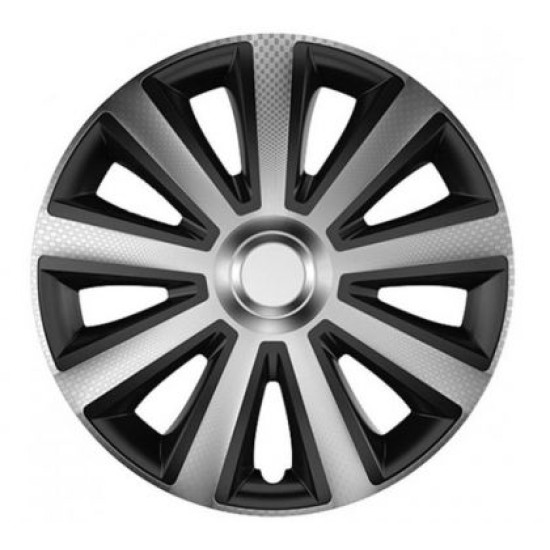 Τάσια Versaco Carbon Aviator Ασημί / Μαύρο - 15''