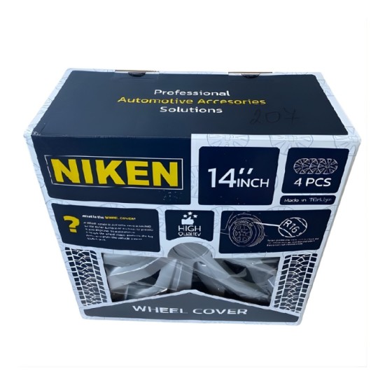 Τάσια τροχών ΝIKEN ασημί 14'' 4 τεμάχια