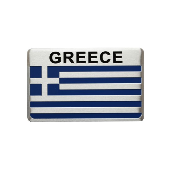 Αυτοκόλλητο αλουμινίου Ελληνική σημαία