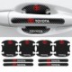 Σετ προστατευτικά αυτοκόλλητα σιλικόνης Look Carbon για το χερούλι της πόρτας - Toyota